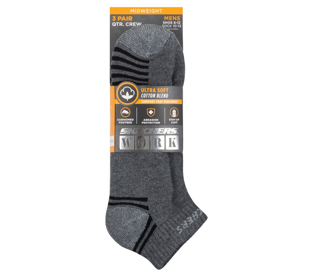 Skechers | 3 Pack Low Cut Terry Trainer Work Socks