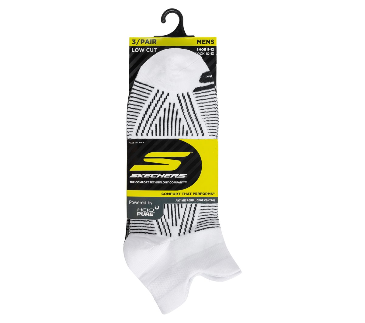 Skechers | 3 Pack Men's Performance Low Cut Pattern Socks