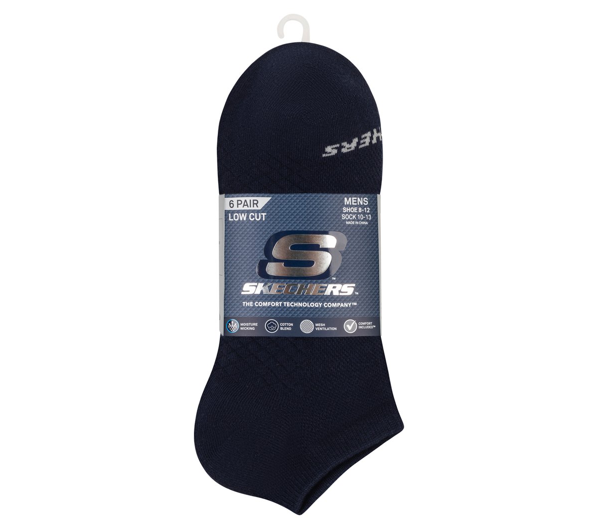Skechers | 6 Pack Men's Low Cut Texture Knit Socks