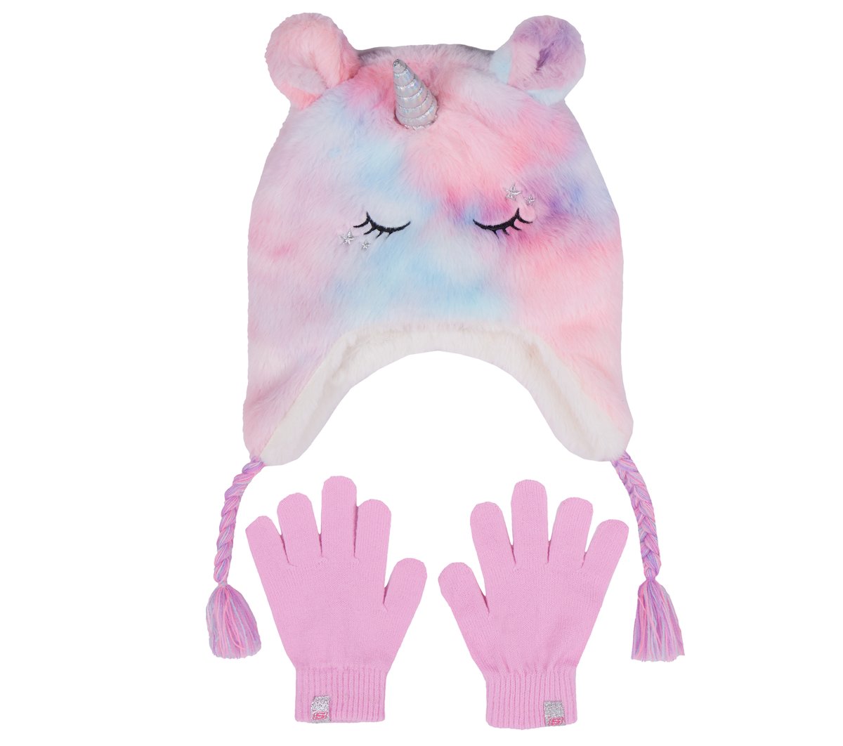 Skechers | Cold Weather Plush Tie-Dye Unicorn Hat Set