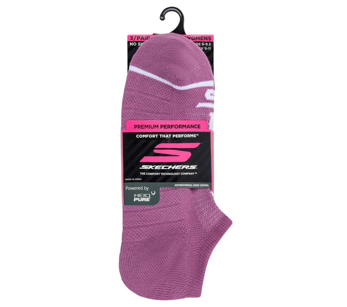 Skechers | 3 Pack Women's No Show Premium Basic Socks