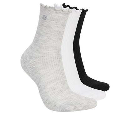 Skechers | 3 Pack Women's Ankle Lettuce Socks