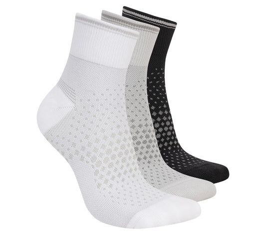 Skechers | 3 Pack Women's Reflective Performance Quarter Socks