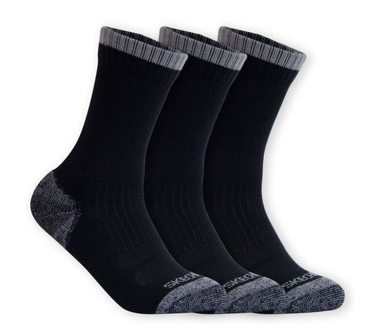 Skechers | 3 Pack Half Terry Work Crew Socks