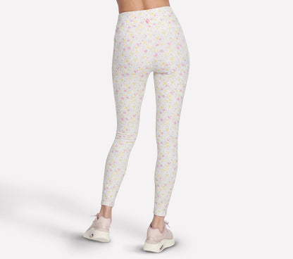 Skechers | GO WALK Rib Floral Full Length High-Waisted Legging