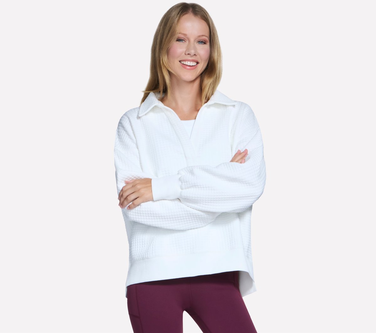 Skechers | Downtown Cozy Fit Collared Long Sleeve