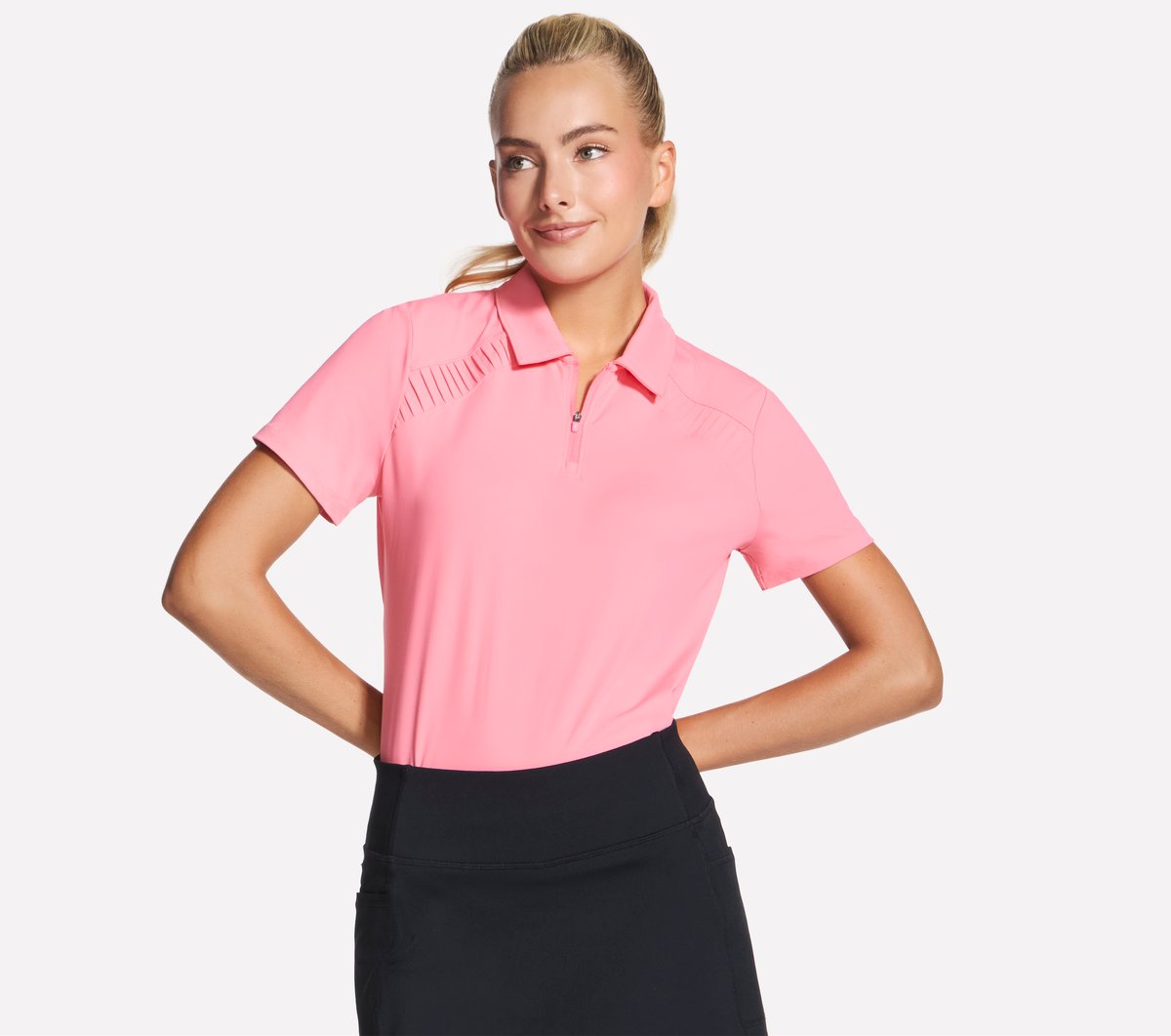 Skechers | GO GOLF Short Sleeve Birdie Zip Front Polo