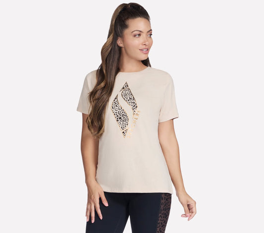 Skechers | Diamond Cheetah Short Sleeve Tee