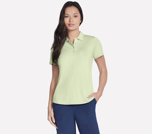 Skechers | Short Sleeve On The Green Striped Polo