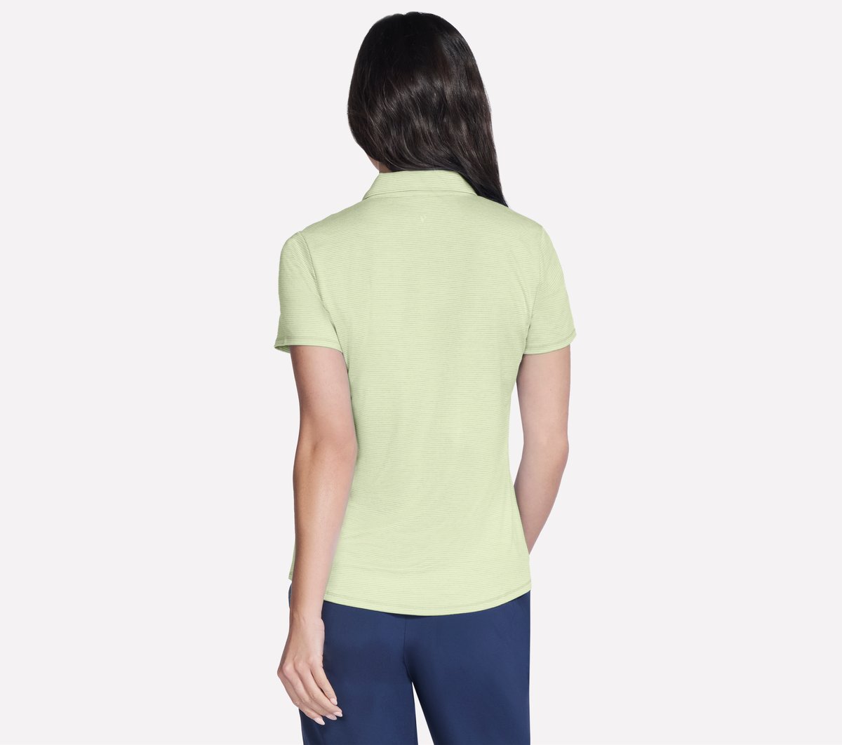 Skechers | Short Sleeve On The Green Striped Polo