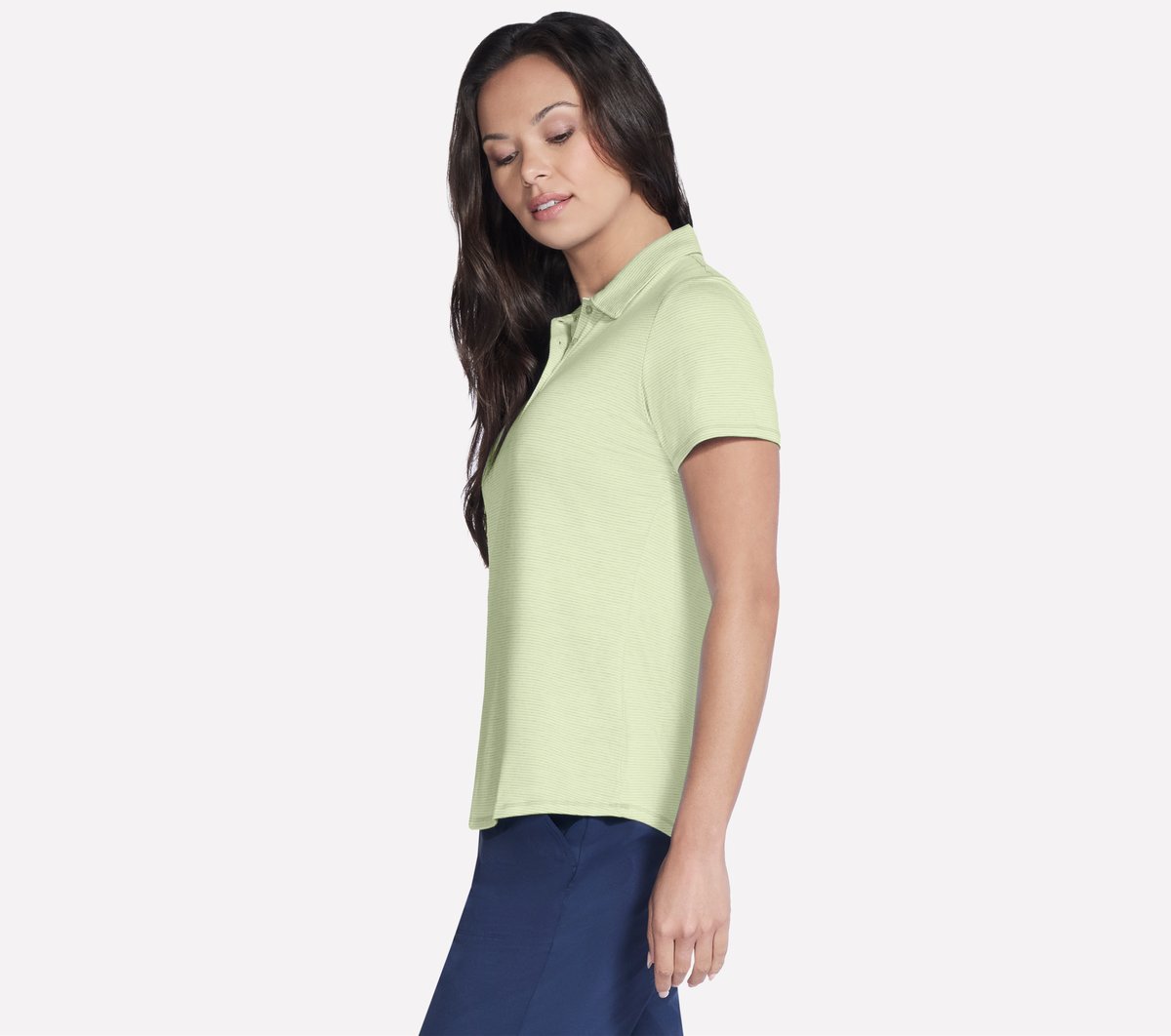Skechers | Short Sleeve On The Green Striped Polo