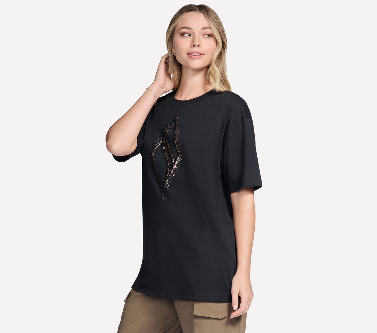 Skechers | Gold Splatter Diamond Short Sleeve Tee