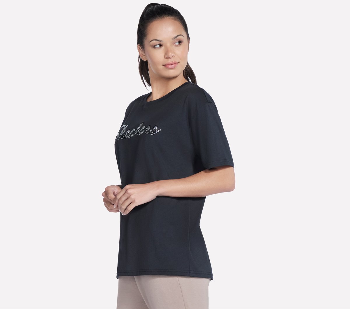 Skechers | Script Diamond Studded Short Sleeve Tee