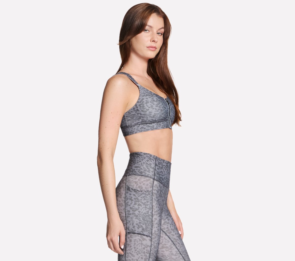 Skechers | GO WALK Evolution Printed Zip Front Bra