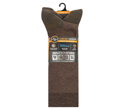 Skechers | Work: 3 Pack Men's Over Calf Compression Socks