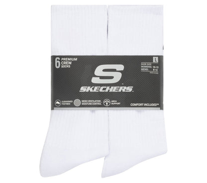 Skechers | 6 Pack Large Core Crew Socks
