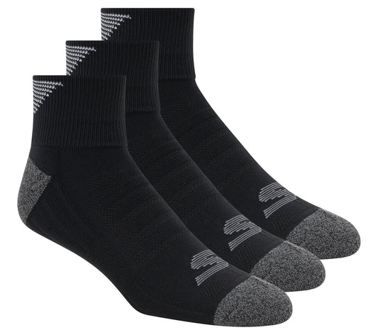 Skechers | 3 Pack Men's Half Terry Quarter Crew Socks