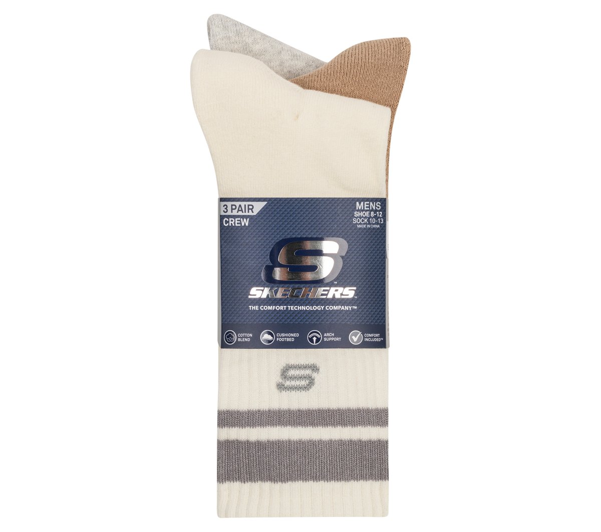 Skechers | 3 Pack Men's Lifestyle Crew Socks
