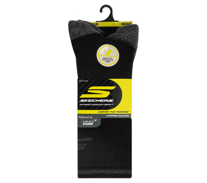 Skechers | 3 Pack Men's Reflective Performance Crew Socks