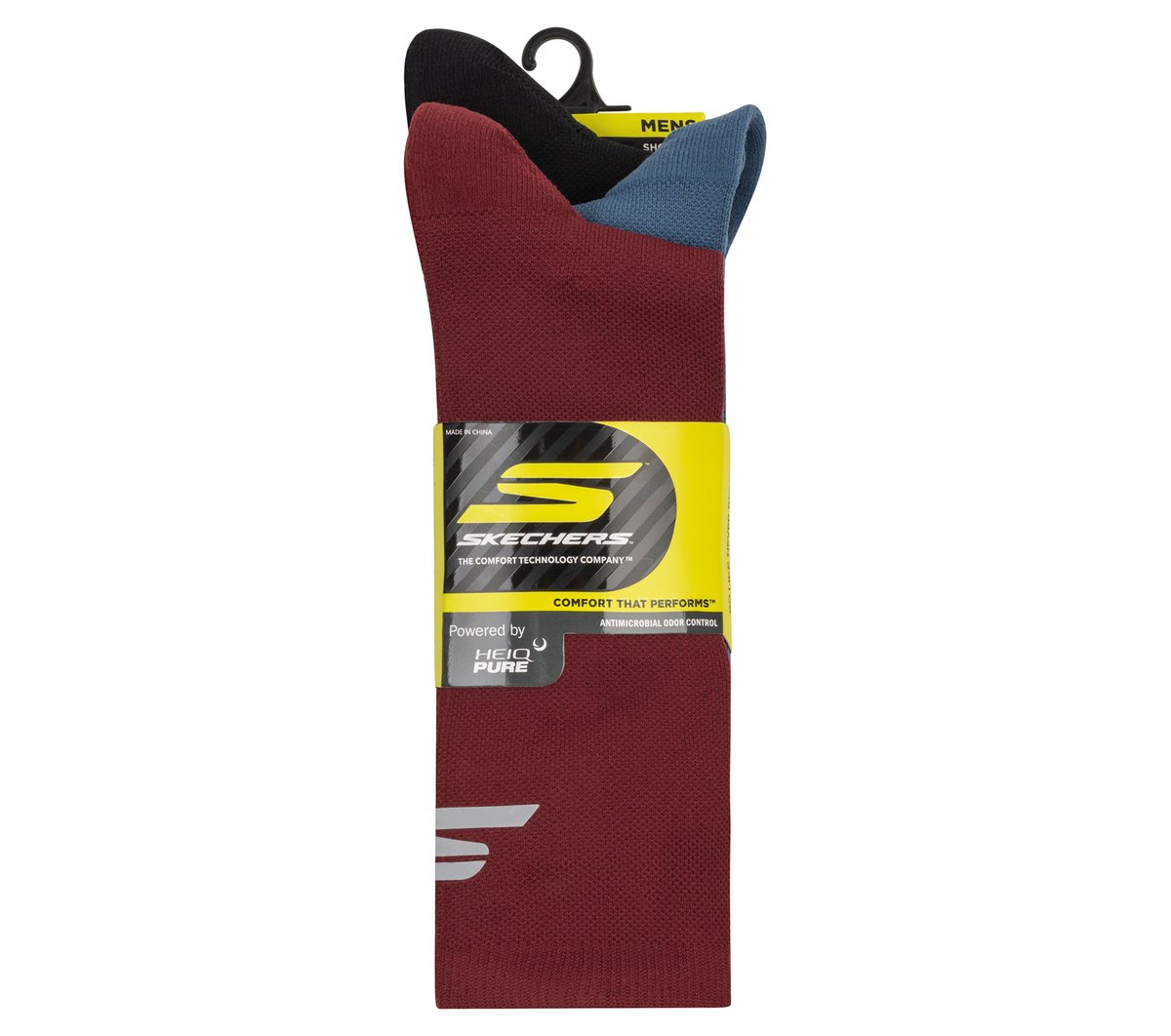 Skechers | 3 Pack Men's Reflective Performance Half Terry Crew Socks