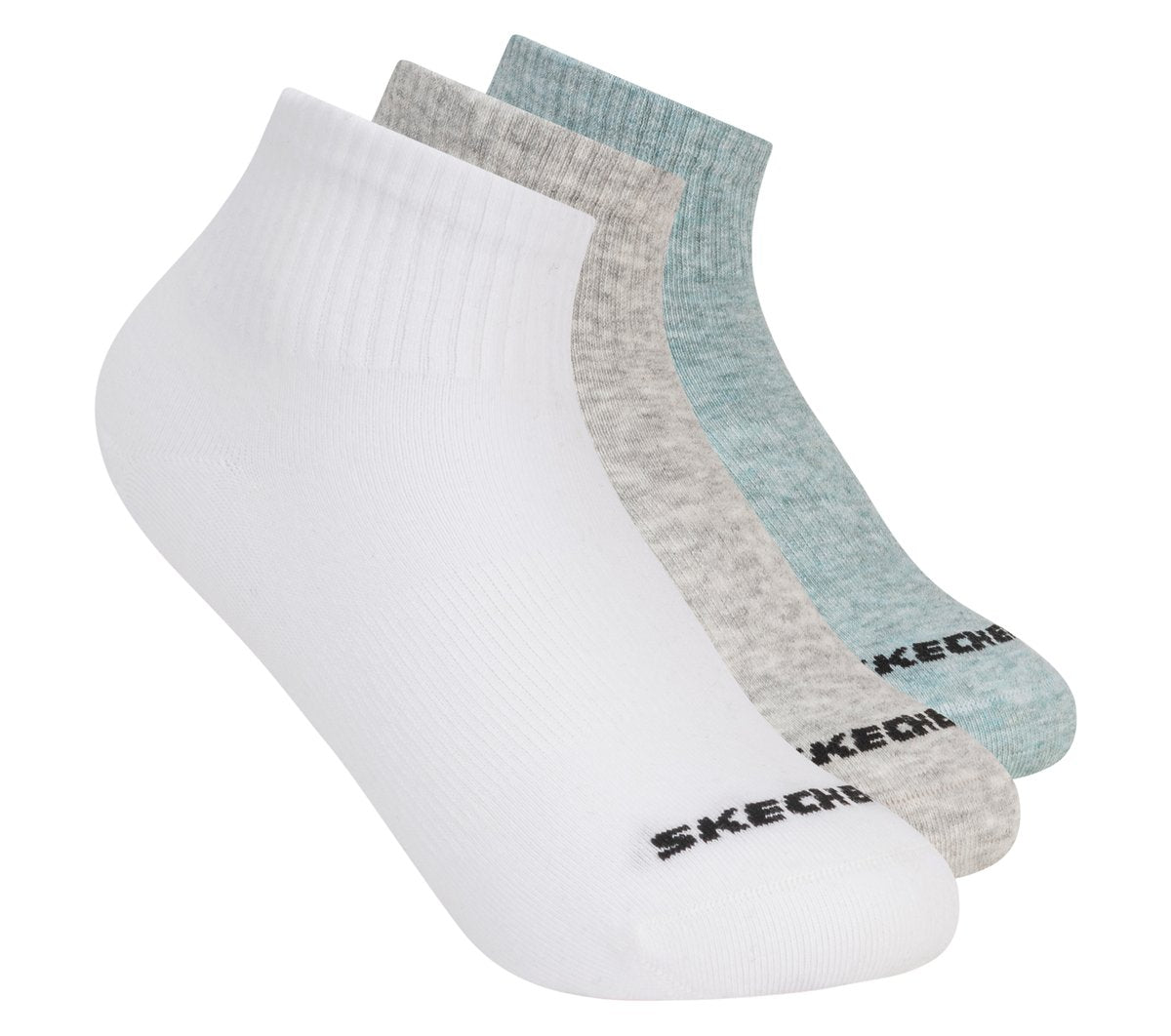 Skechers | 3 Pack Boys' Quarter Crew Cotton Socks