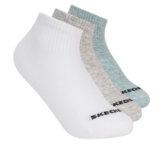 Skechers | 3 Pack Boys' Quarter Crew Cotton Socks