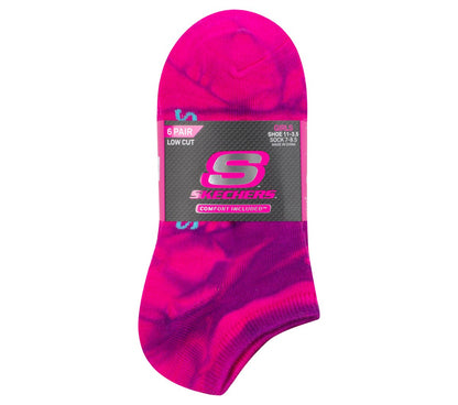 Skechers | 6 Pack Girls' Tie Dye Fashion Socks