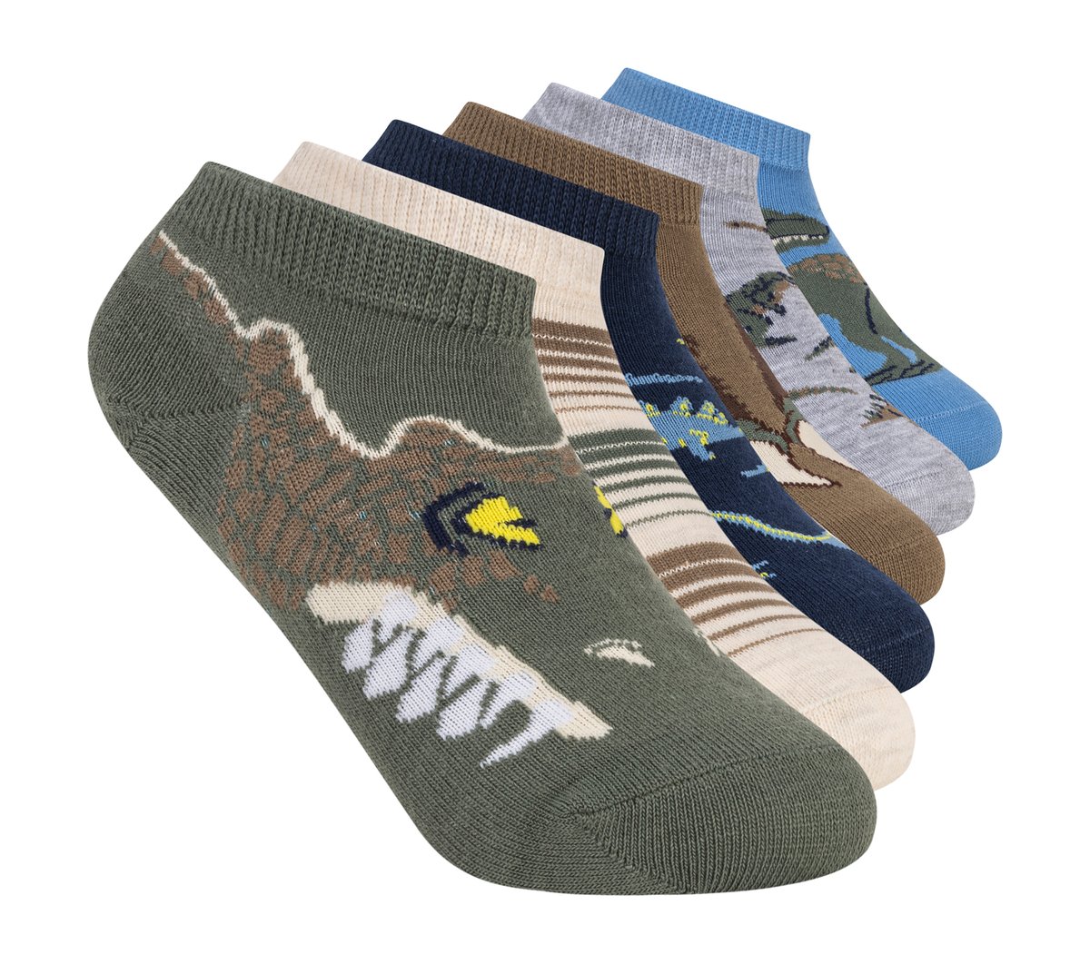 Skechers | 6 Pack Boys' Dino Socks