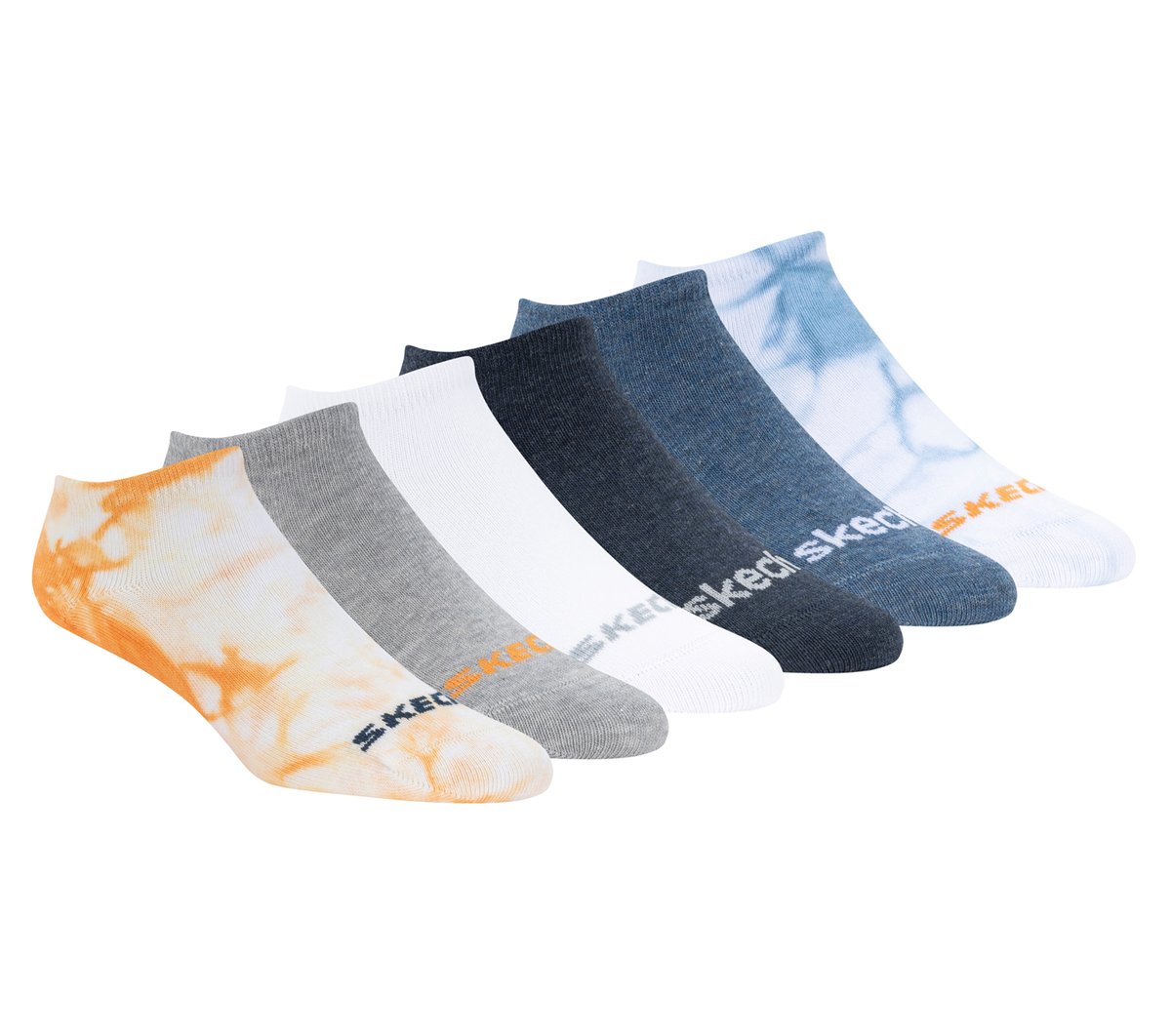 Skechers | Cotton Tie-Dye No-Show Socks - 6 Pack