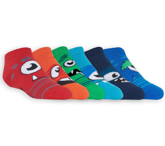 Skechers | 6 Pack Low Cut Monster Socks