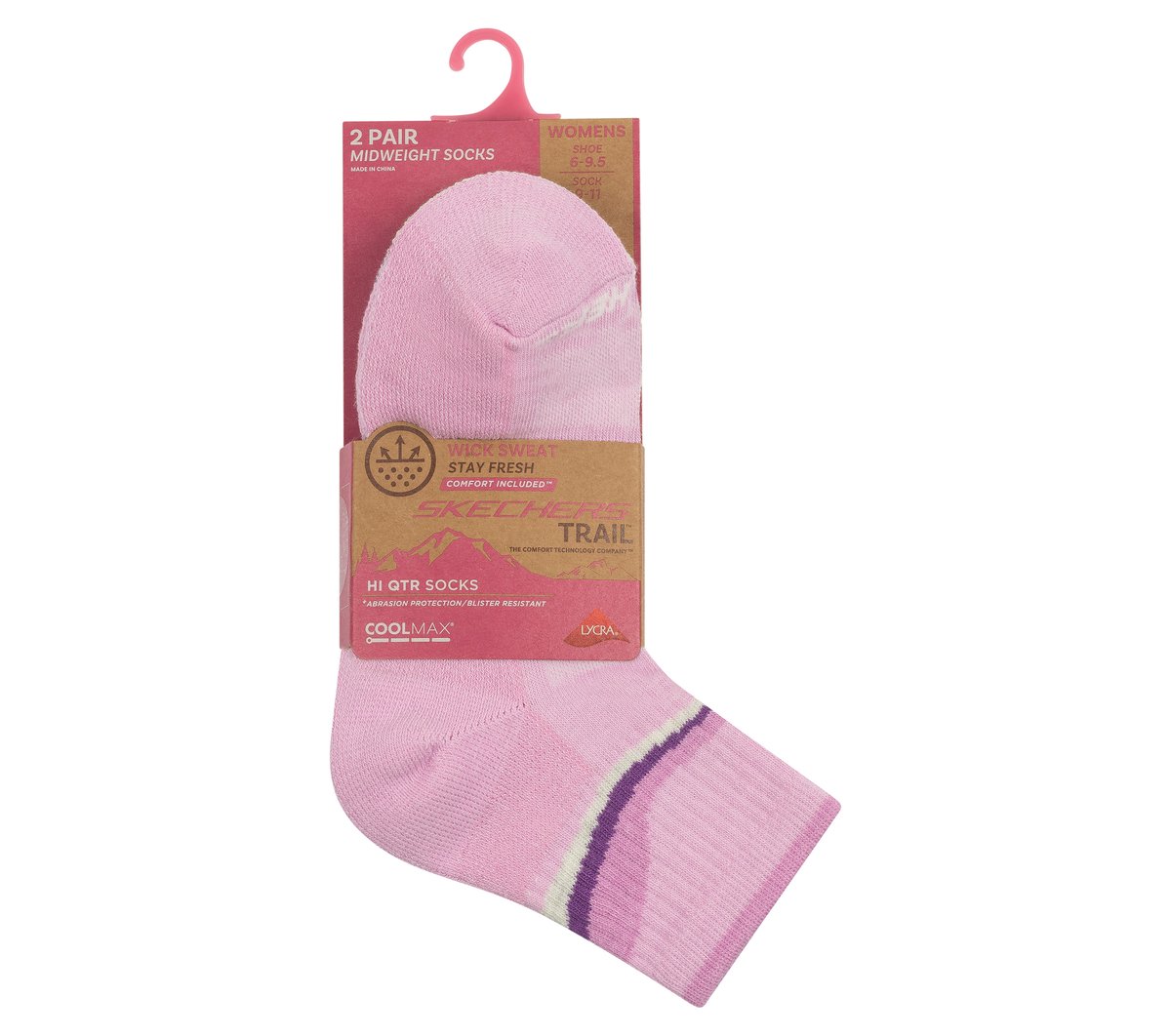 Skechers | 2 Pack Women's Trail Quarter Socks