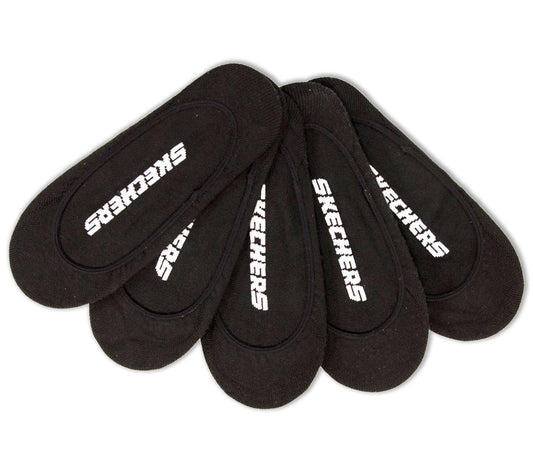 Skechers | 5 Pack Non Terry Solid Liner Socks