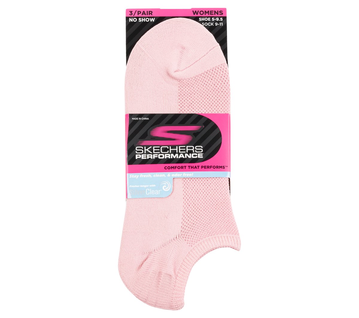 Skechers | 3 Pack No Show Stretch Socks