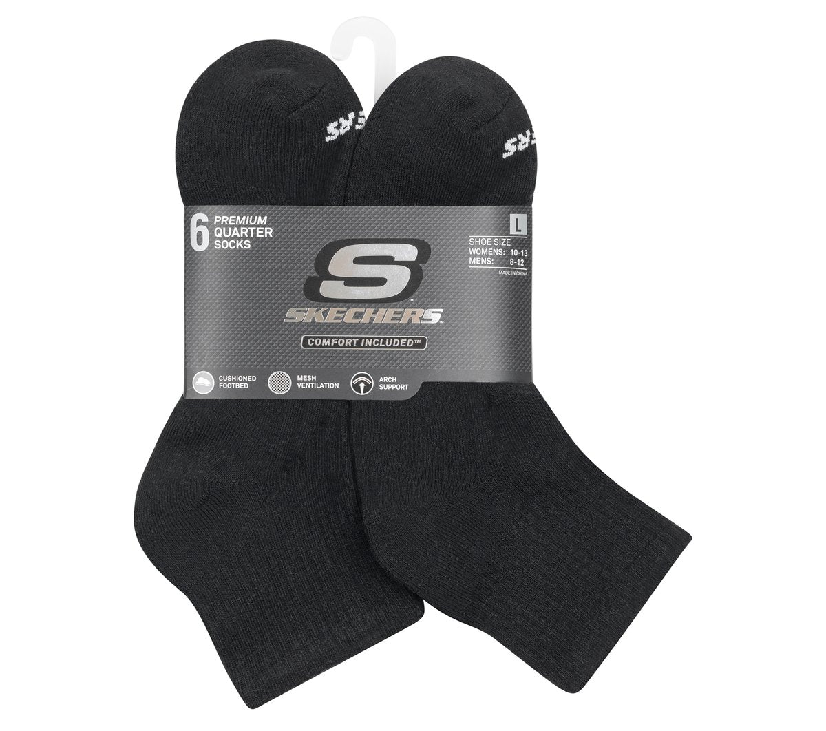 Skechers | 6 Pack Core Quarter Large Socks
