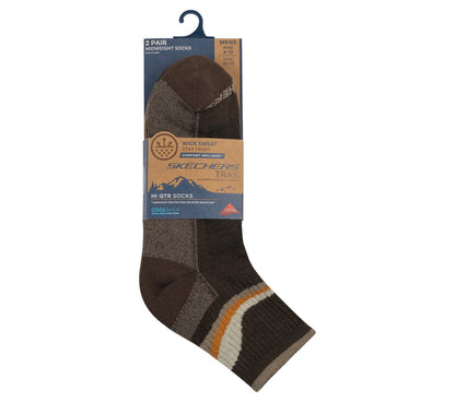 Skechers | 2 Pack Men's Quarter Trail Socks