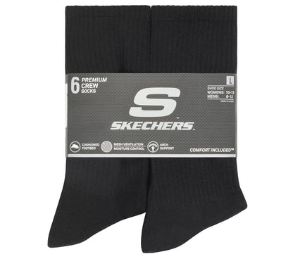 Skechers | 6 Pack Large Core Crew Socks