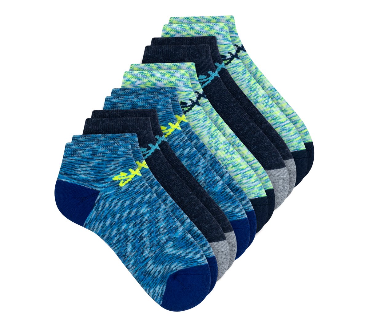 Skechers | 6 Pack Space Dye Low Cut Socks