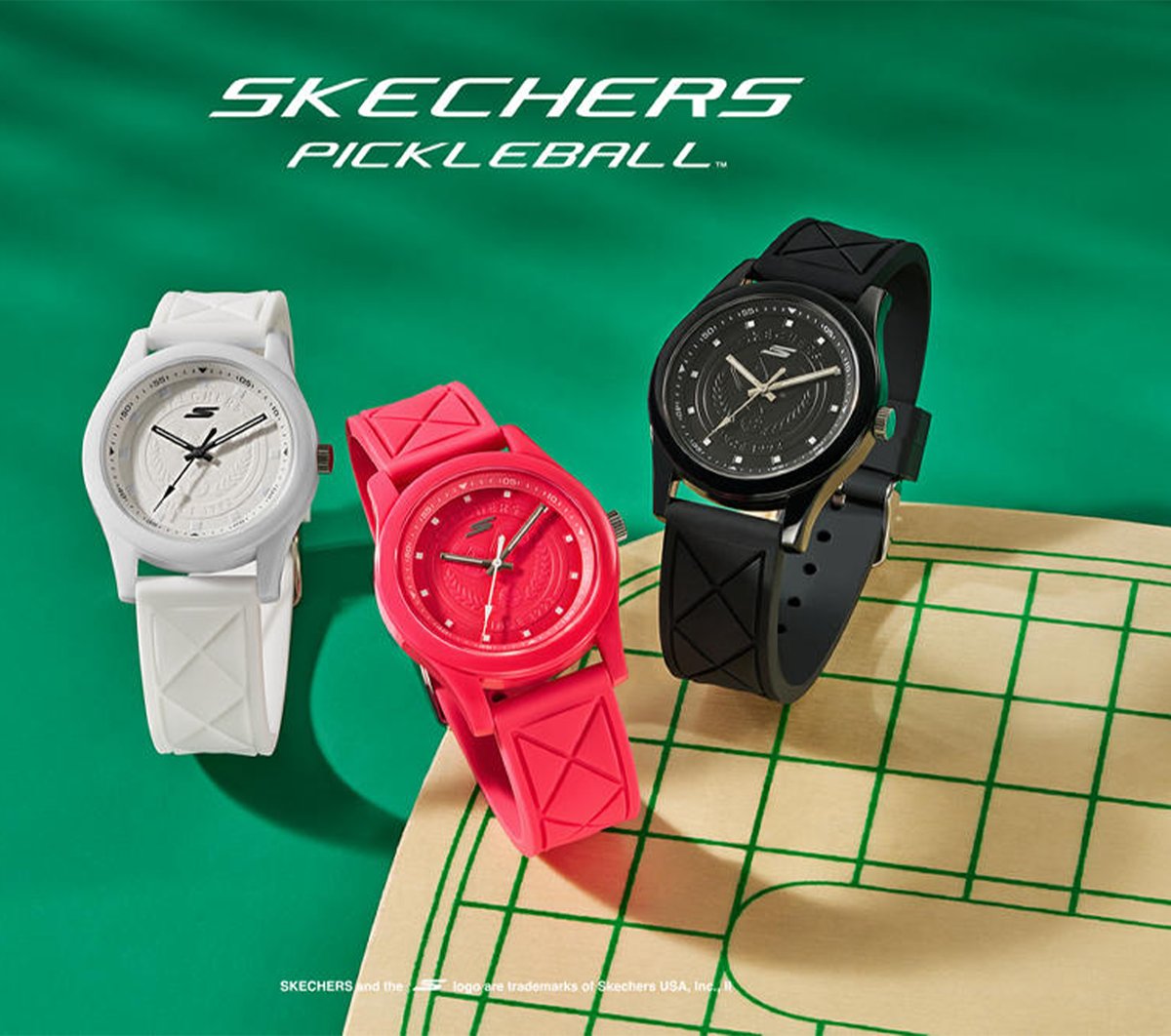 Skechers | Pickleball Dial Quilt Watch