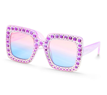 Skechers | Square Rhinestone Sunglasses