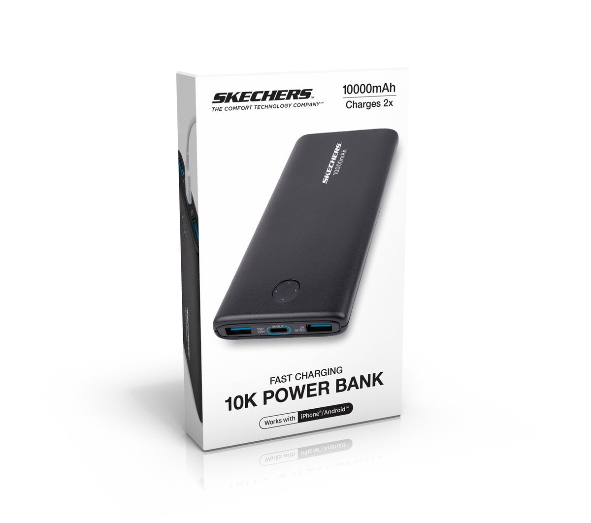 Skechers | 10k 20W USB-C Portable Power Bank Charger