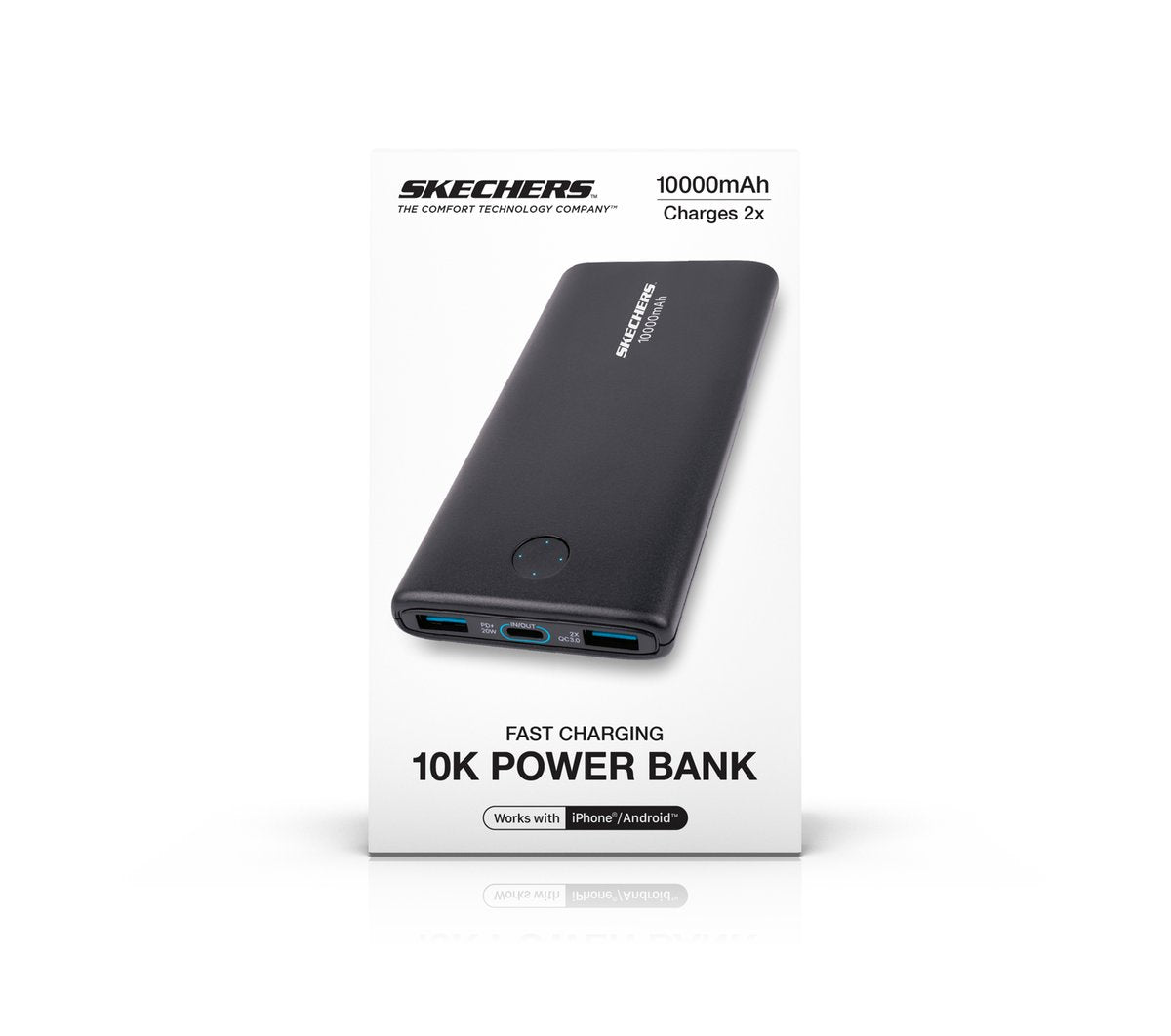 Skechers | 10k 20W USB-C Portable Power Bank Charger